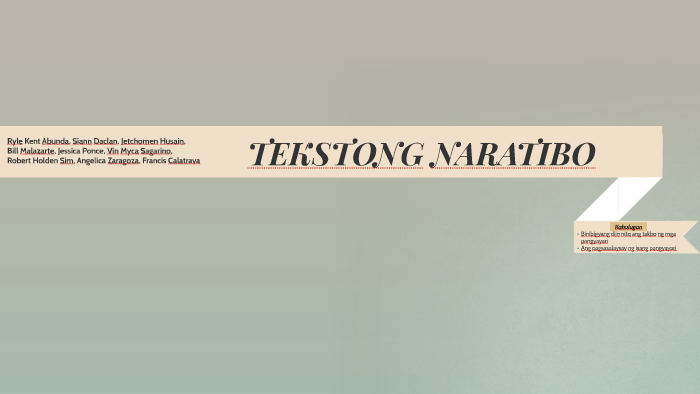 TEKSTONG NARATIBO by holden Sim