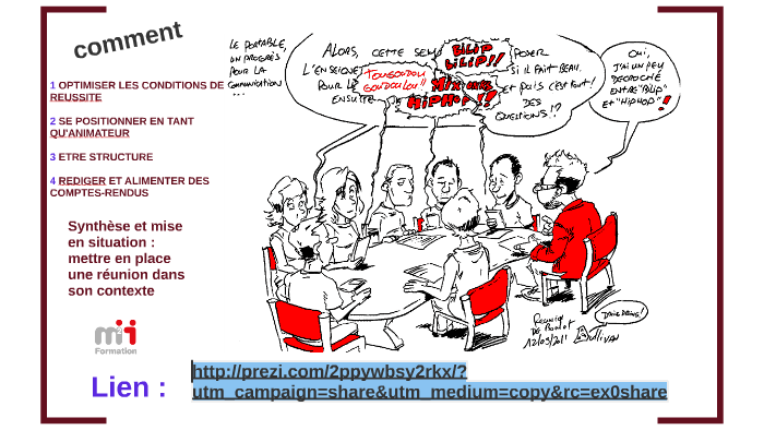 Préparer Et Conduire Une Réunion By Tony Soulard Formateur On Prezi