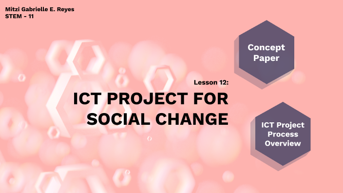 ICT Project For Social Change By REYES, Mitzi Gabrielle E. On Prezi