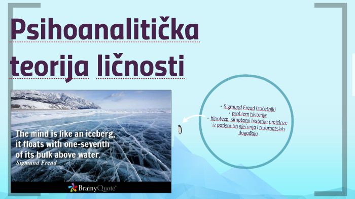 Psihoanalitička teorija ličnosti by Tena Valjavec on Prezi