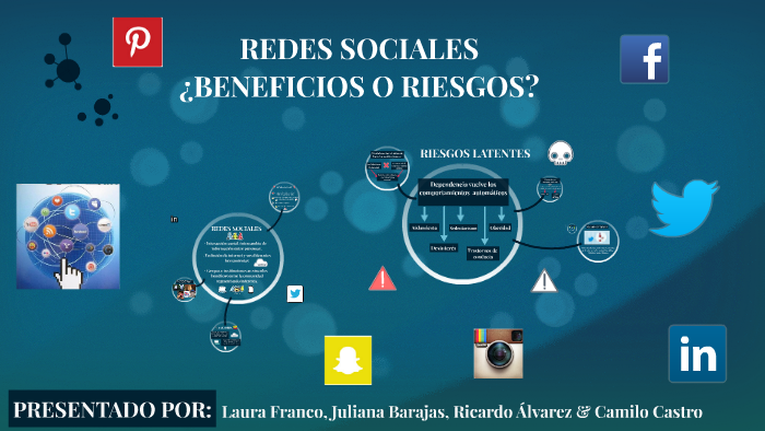 REDES SOCIALES : BENEFICIOS VS RIESGOS by laura franco