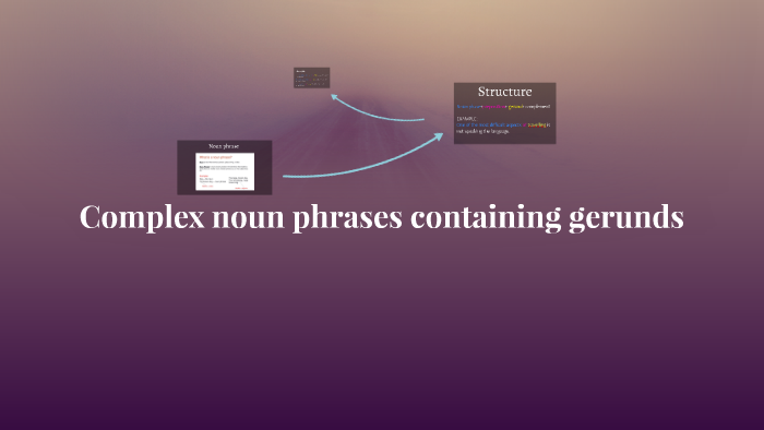 Complex noun phrases containing gerunds by Soffy Gonzalez on Prezi