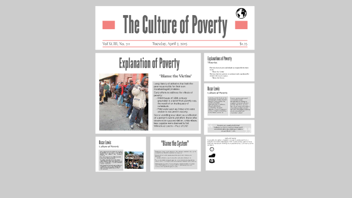 culture of poverty thesis