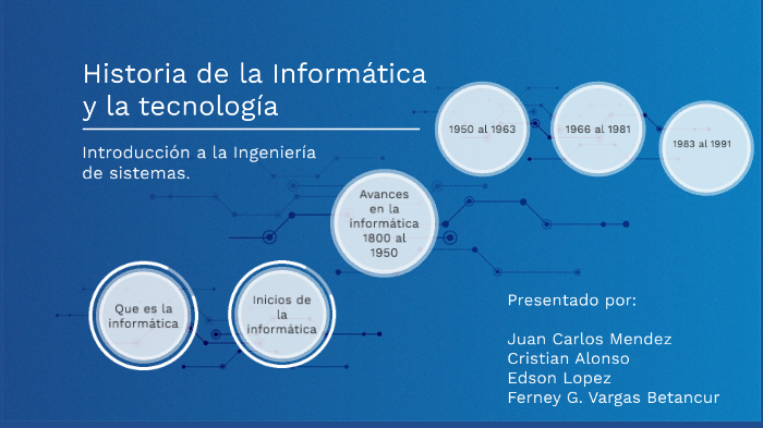 Historia de la tecnología y la informatica by Ferney Vargas on Prezi