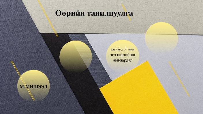өөрийн танилцуулга by Misheel Munkhtuya on Prezi