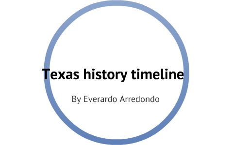 Texas history timeline by Everardo Arredondo