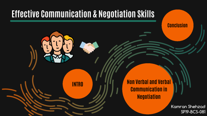 good communication presentation and negotiation skills
