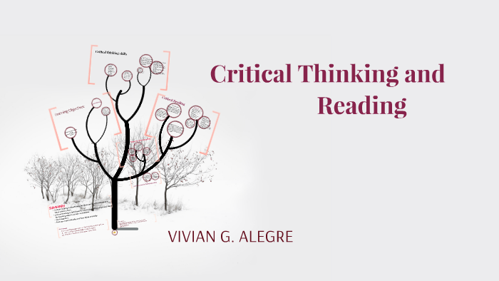 critical thinking and reading ppt