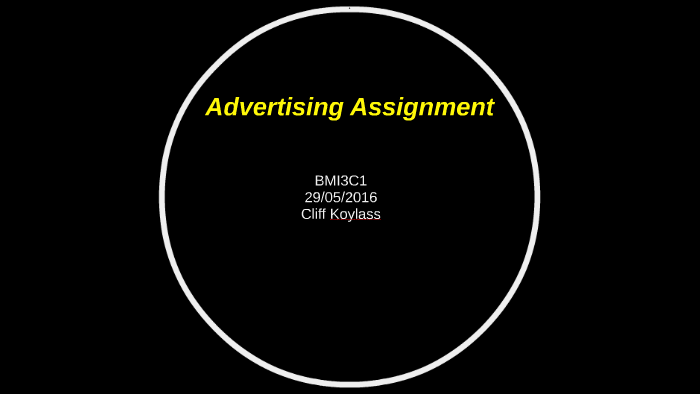 assignment on advertising