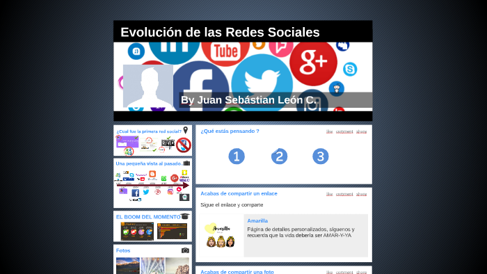 Evolución de las Redes Sociales by Paula León on Prezi