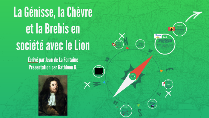 La Génisse, la Chèvre et la Brebis en société avec le Lion by Kathleen