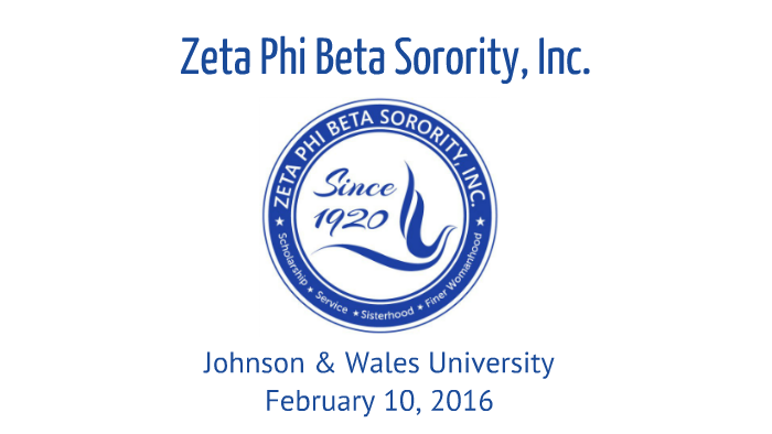 Zeta Phi Beta - JWU Presentation by Sophia Marshall