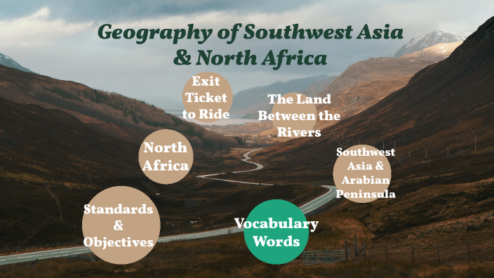 describe the geography of north africa and southwest asia