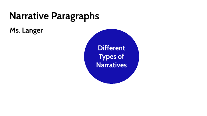 Narrative Paragraph Features Narrative Paragraphs by Jessica Langer on Prezi