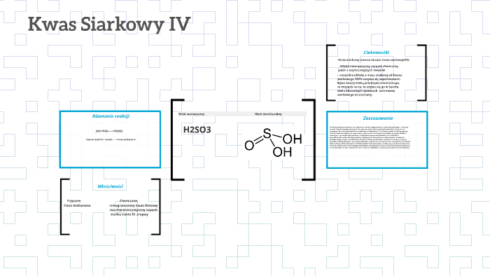 Uzupełnij Zdania Kwas Siarkowy 4 Ma Zapach prezi.com