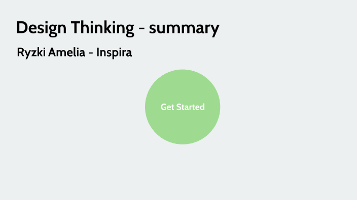 Design Thinking for Innovation by Ryzki Amelia on Prezi