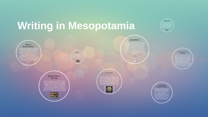 write an essay on the development of writing in mesopotamia