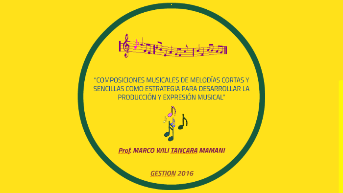 “COMPOSICIONES MUSICALES DE MELODÍAS CORTAS Y SENCILLAS COMO by Marco ...