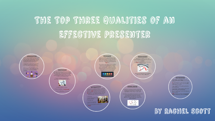 The Top Three Qualities of an Effective Presenter by Rachel Scott on Prezi