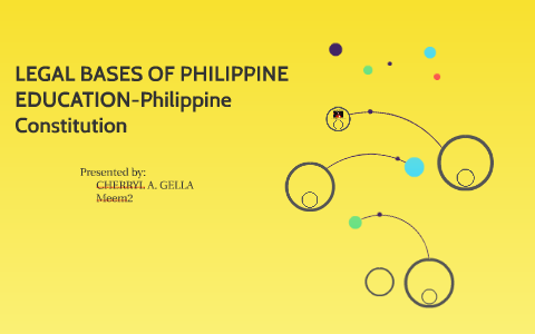 LEGAL BASES OF PHILIPPINE EDUCATION-Philippine Constitution by cherryl ...