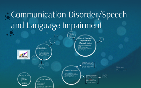 speech and communication disorder