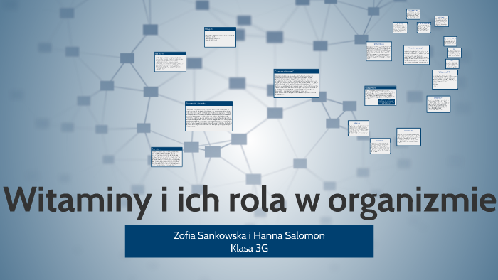 Witaminy I Ich Rola W Organizmie By Hania Salomon On Prezi