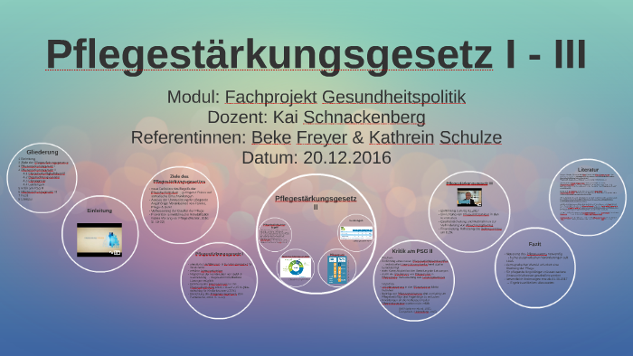 Pflegestärkungsgesetz By Beke Freyer On Prezi