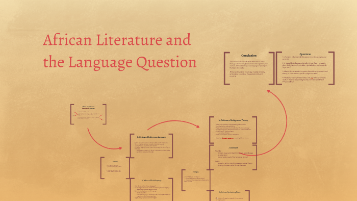 African Literature and the Language Question by Ayat Ahmed on Prezi