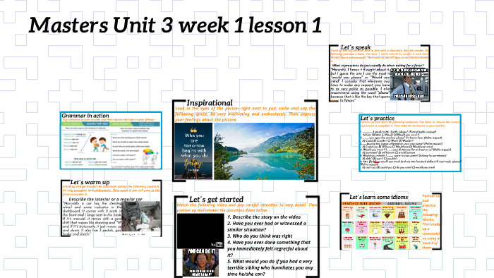 Masters Unit 3 week 1 lesson 1 by Alfredo Carrera on Prezi