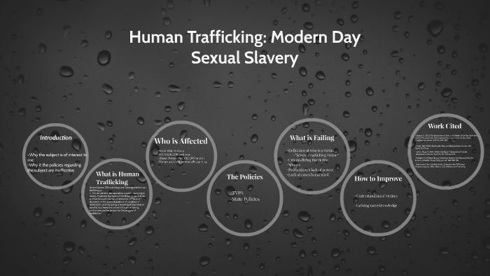 Human Trafficking Modern Day Sexual Slavery By Rhyli Drake