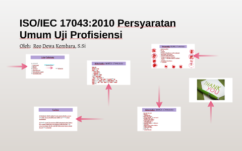 ISO/IEC 17043:2010 Persyaratan Umum Uji Profisiensi by Reo Dewa Kembara ...