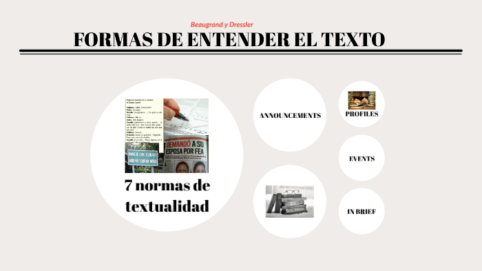 FORMAS DE ENTENDER EL TEXTO by Paralelo uno on Prezi