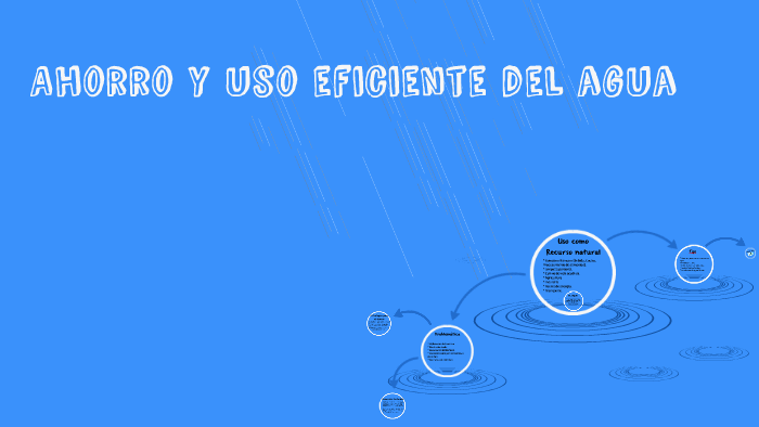 Ahorro y uso eficiente del agua by Francisco Perez on Prezi