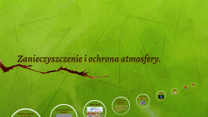 Zanieczyszczenie i ochrona atmosfery. by Justyna Kosc on Prezi