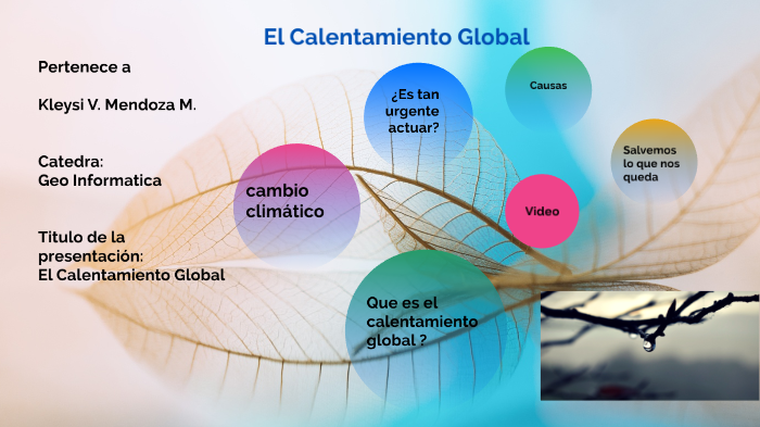 El calentamiento Global by veronica mendoza on Prezi
