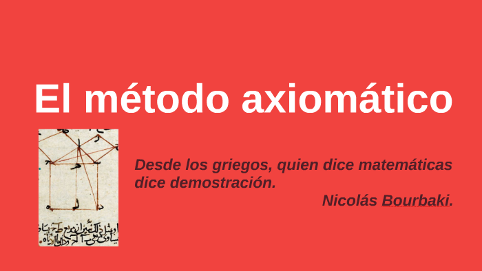 El método axiomático by Alejandro Mejías Herrera