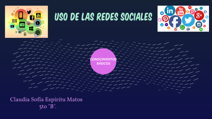 Uso de las redes sociales by Claudia Sofia Espiritu Matos on Prezi