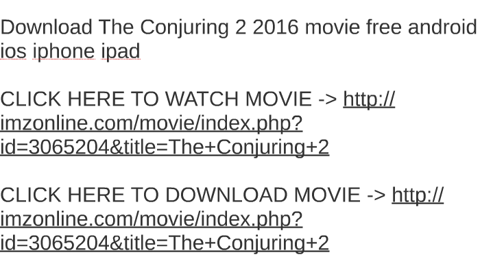 The Conjuring Movie Download