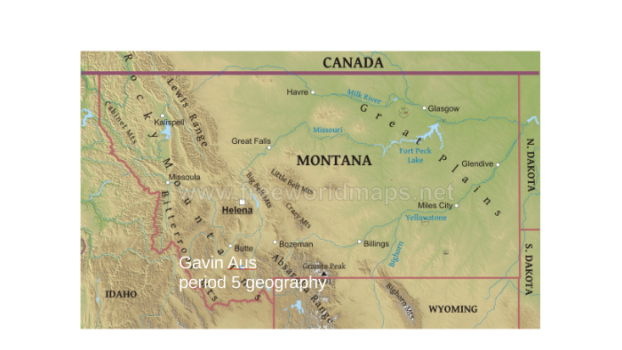 Image result for physical map of montanaImage result for phy by Gavin Aus