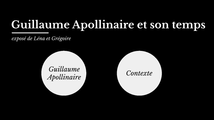 presentation de zone apollinaire