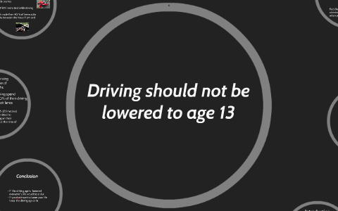 should the driving age be lowered