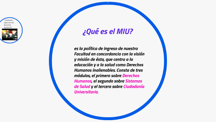 ¿Qué es el MIU? by Vicky Camera on Prezi