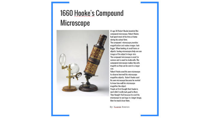hookes compound microscope