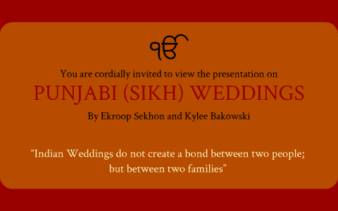 Punjabi Wedding By Ekroop Sekhon On Prezi