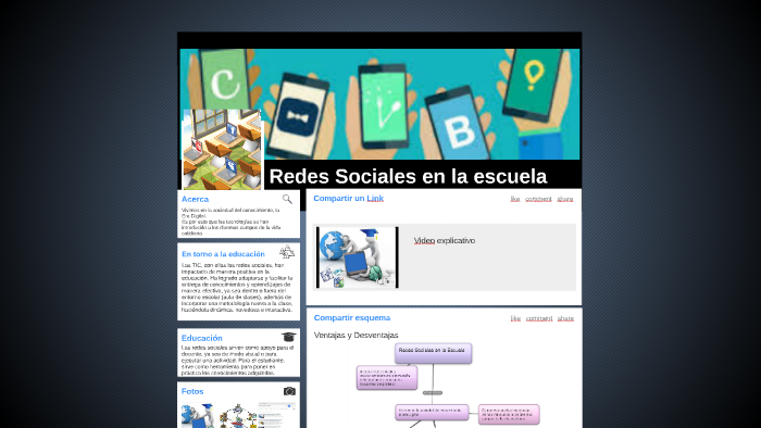 Redes Sociales en la escuela by Denisse Morales on Prezi