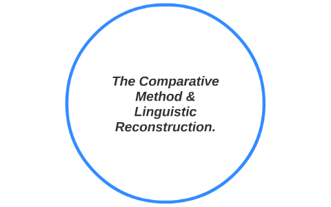 The Comparative Method & Linguistic Reconstruction. by Grzegorz Nowak