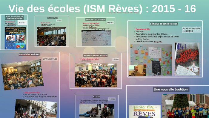 Vie des écoles (ISM Rèves): 2015-16 by Stéphane Santarone on Prezi