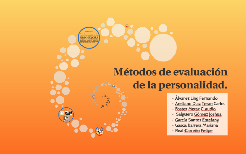 Métodos de evaluación de la personalidad by Marianaa Gb on Prezi