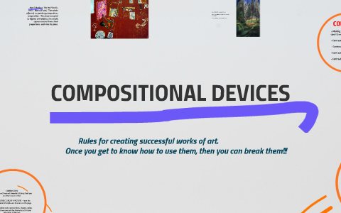 what are the compositional devices used in art