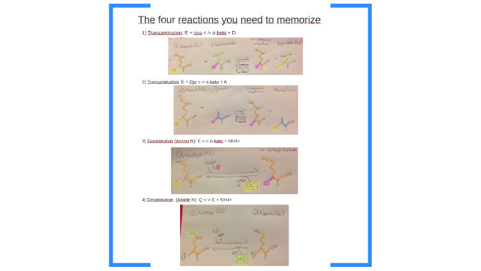 The four reactions you need to memorize by Casey McGillicuddy on Prezi